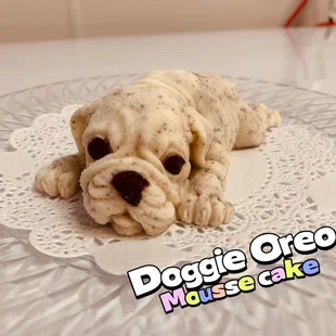 a dogie oreo mousse cake