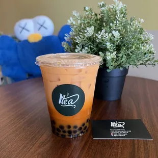Thai Milk Tea with Boba