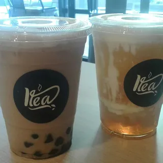 Dirty Milk With Boba