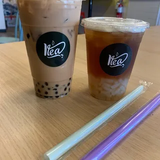 Peach Oolong Tea W/ Milk Foam