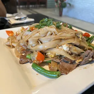 Spicy Beef Noodles. Loved the noodles and beef chose the Hot option not too hot might try Thai hot next time!