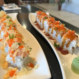 Salmon lover and Ithai roll sushi is fresh and super good. Yummy
