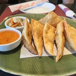 Curry Puffs were perfectly golden and crispy