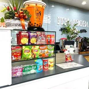 Thailand snacks, Thailand Drinks and Bubble tea.