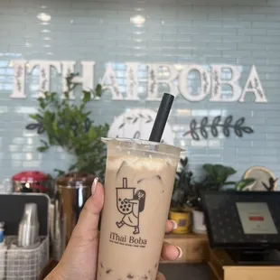caramel milk tea