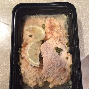 Frozen chicken piccata