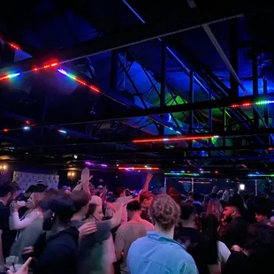 a crowd of people dancing