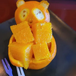 The cutest little orange bear