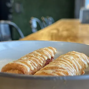 Raspberry cheesecake chimi