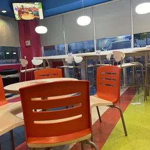 Inside seating