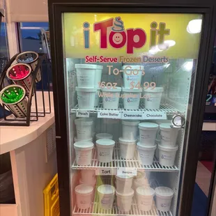 Frozen yogurt to go!