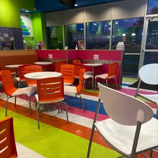 Seating area inside
