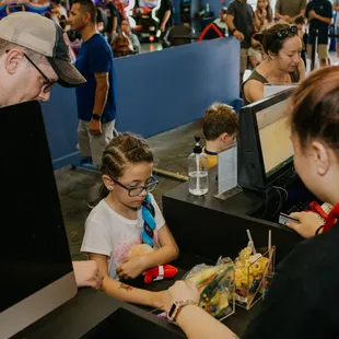 Check in at the front desk to get grip socks and a wristband.