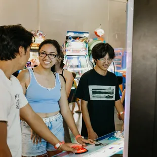 Purchase an arcade card at the front desk or add them to your birthday party package.