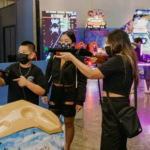 Purchase an arcade card at the front desk or add it on to your birthday party package.