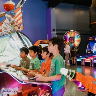 Purchase an arcade card at the front desk or add it on to your birthday party package.