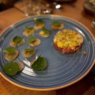 Crudo tasting of three