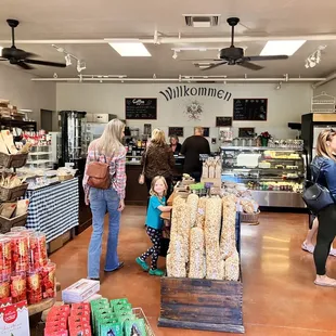 people shopping in a store