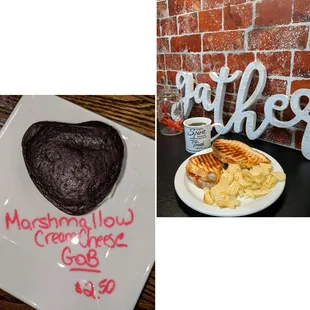 We have a delicious lunch menu and homemade baked goods.