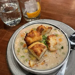 chicken biscuit pot pie!