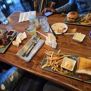 Patty melt meal, half bird meal, chicken sandwhich meal