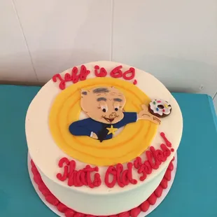 Chief of Police Birthday Cake