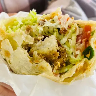 fried Fish burrito