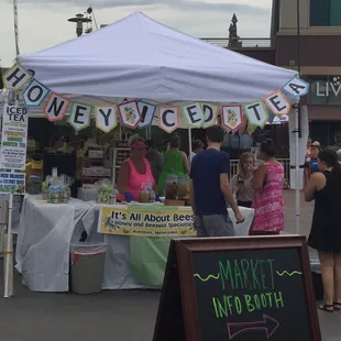 Honey iced tea at their Omaha Farmer's Market booth in Aksarben Village