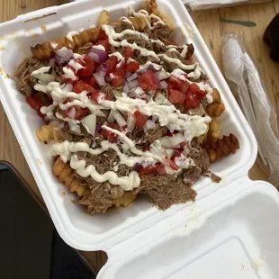 Adobo loaded fries