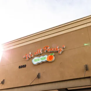 the front of the store