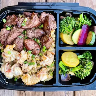 Our "Beni-Han" Fried Rice   w/ 5oz Filet Mignon and 6oz Maine Lobster Tail