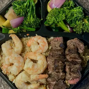 Beni-Han, with shrimp instead of lobster. Lobster don't agree with me.