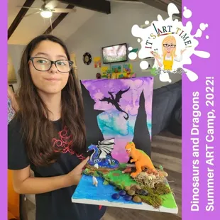 Dino&apos;s and Dragons Summer ART Camp! Sooooo FUN!!!