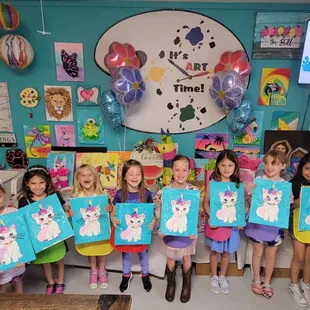 Caticorn Paint Party!!! Happy 6th birthday!!!