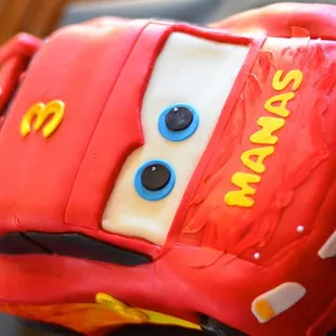 Lightning McQueen birthday cake