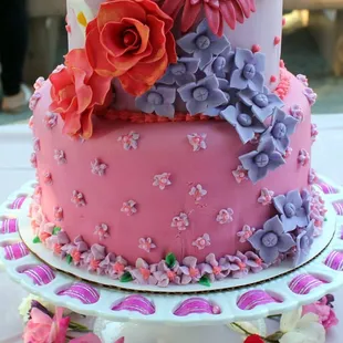Tiered sweet 16 birthday Cake