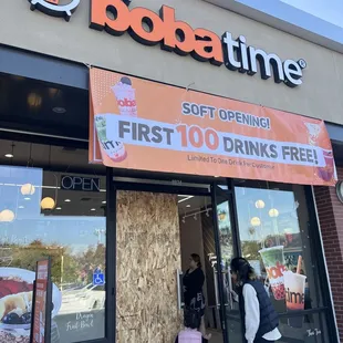 customers entering the store