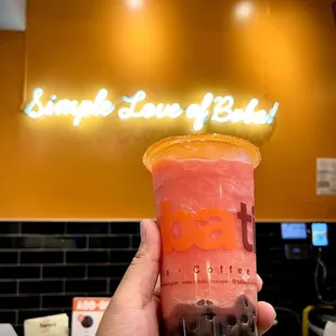 Watermelon boba