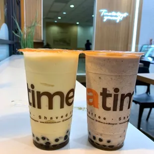 Strawberry Banana Smoothie &amp; Red Bean Smoothie