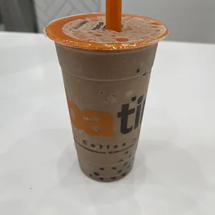 Chocolate Shake with Boba