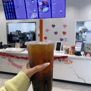 Extra large honey green tea