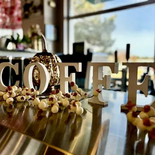 Love this "Coffee" wooden letters