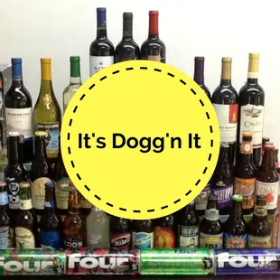 a pile of liquor bottles