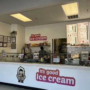 an ice cream shop