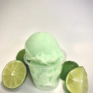 lime and ice cream