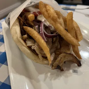 Pork Belly Yeero - stuffed