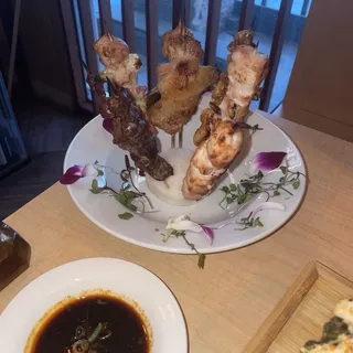 Chicken Skin Skewer