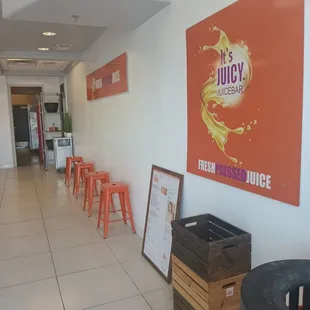 Clean waiting area