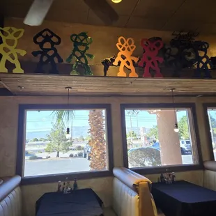 Cool art with window seating