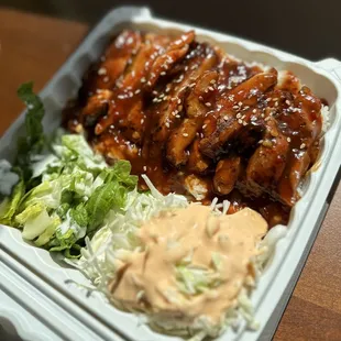 Spicy chicken teriyaki